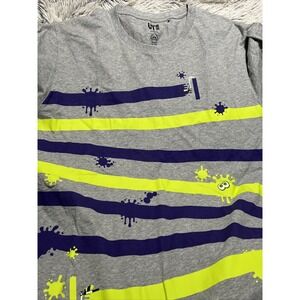 Uniqlo X Nintendo Splatoon Size XXL Grey Cotton Short Sleeve Graphic Tee